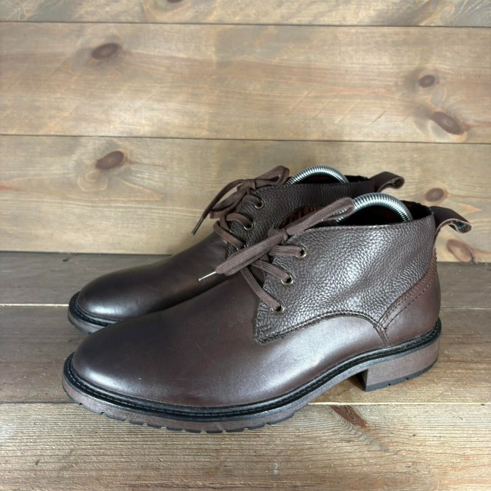 gh bass hamlet mens size 8 shoes brown leather comfort chukka boots